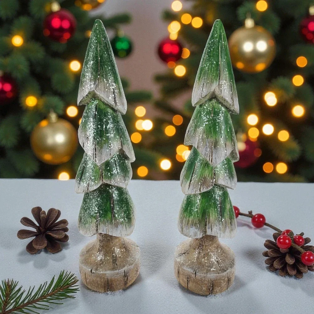 RAZ Tabletop Christmas Fir Tree, Height 13
